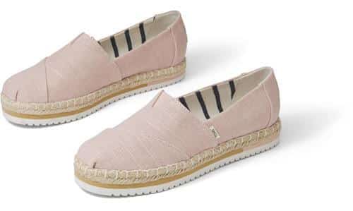 Platform alpargata – light pink