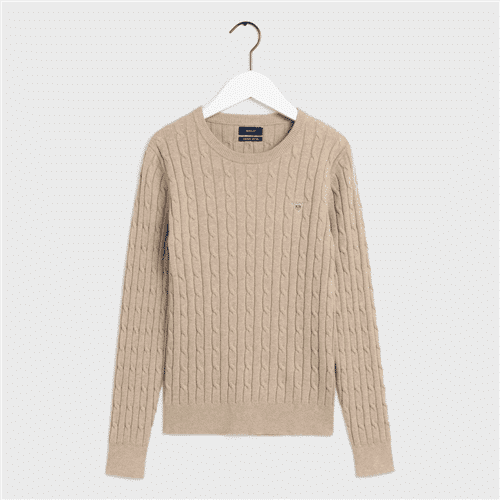 Cotton cable jumper in sand