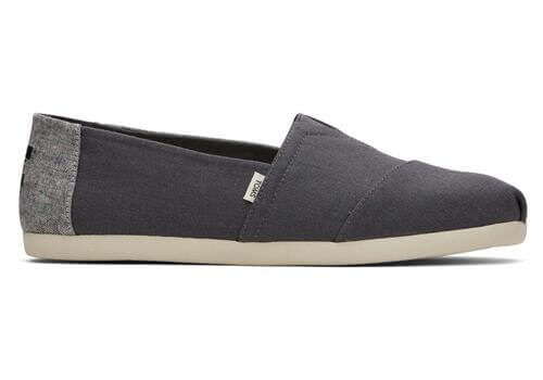 Men’s Alpargata Speckled Linen in Forged Grey size 8