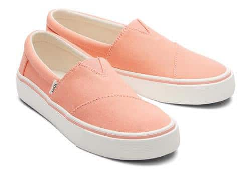 Ladies Fenix Slip On Sneaker in Peach/Pink