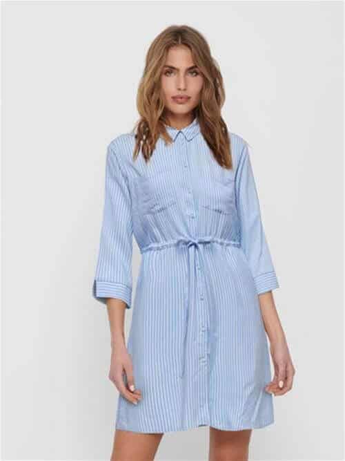 Tamari Shirt Dress – Blue Stripe