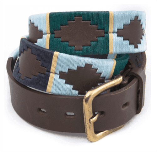 Polo Belt – Navy/Green/Light Blue