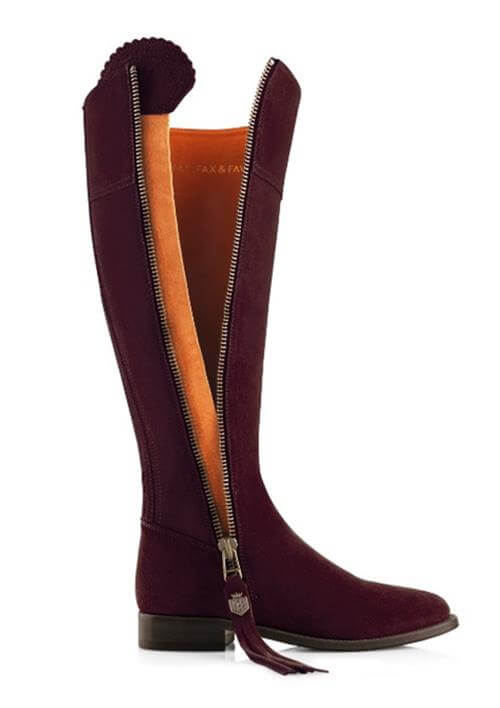 Regina in plum suede