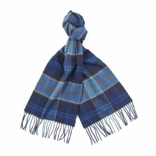 Scarf in midnight tartan