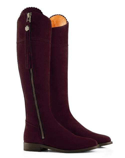 Regina in plum suede
