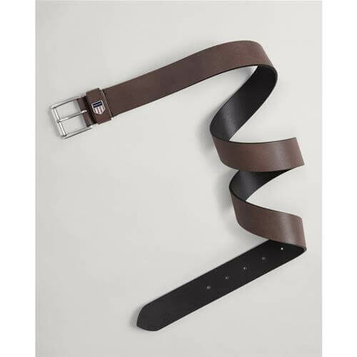 Belt Retro Shield – Brown Leather