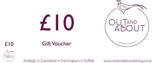 Out & About Gift Vouchers – £10
