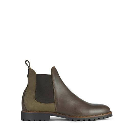 Jameson Leather Chelsea Boot in Marron