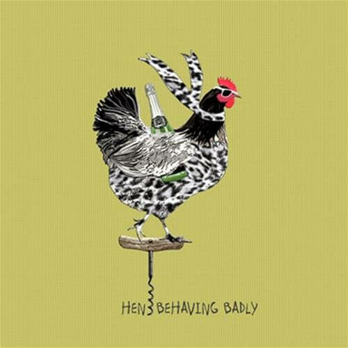 Greetings card – Hens Behaving Badly
