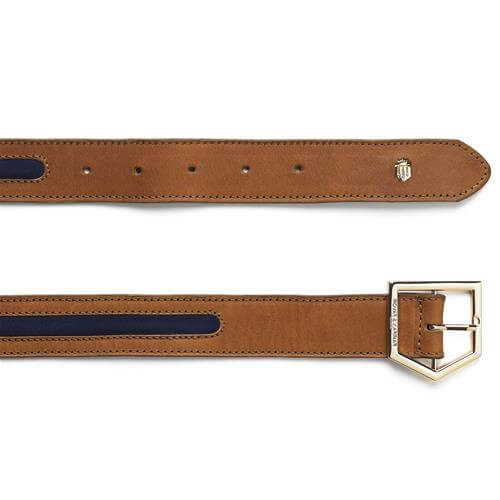 Hampton Belt- Tan/Navy