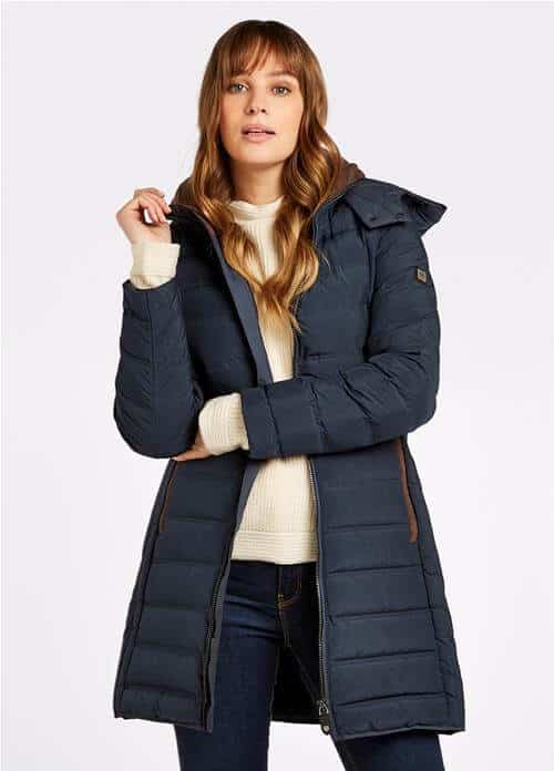 Ballybrophy Quilted Jacket in Navy - Out and About