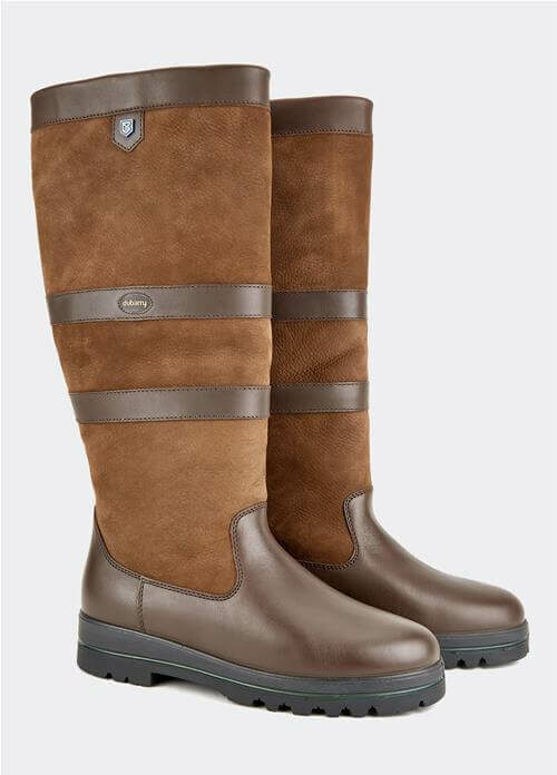 Kilternan fur lined boot in Walnut