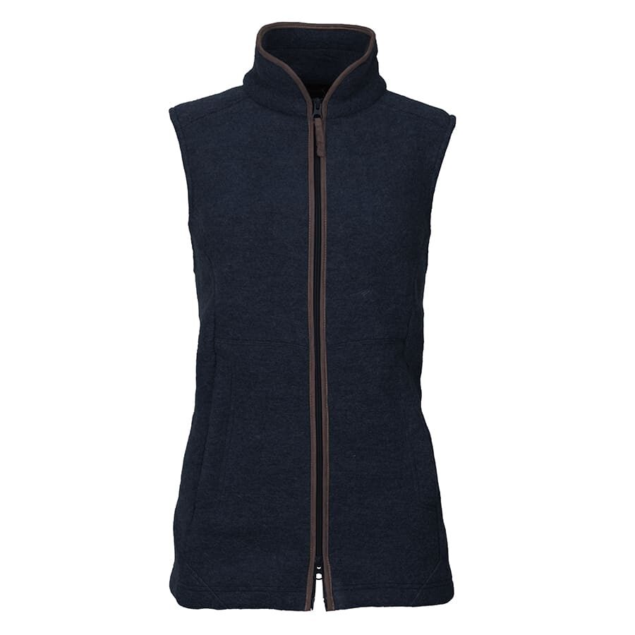 Pentland Felted Wool Fleece Vest in Navy