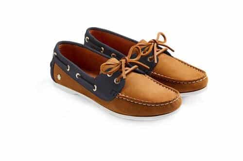 Salcombe Deck Shoe in Tan /Navy