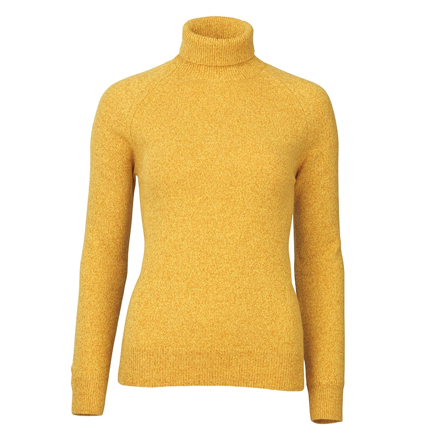 Westminster Rollneck Sweater in Gorse - Out and About