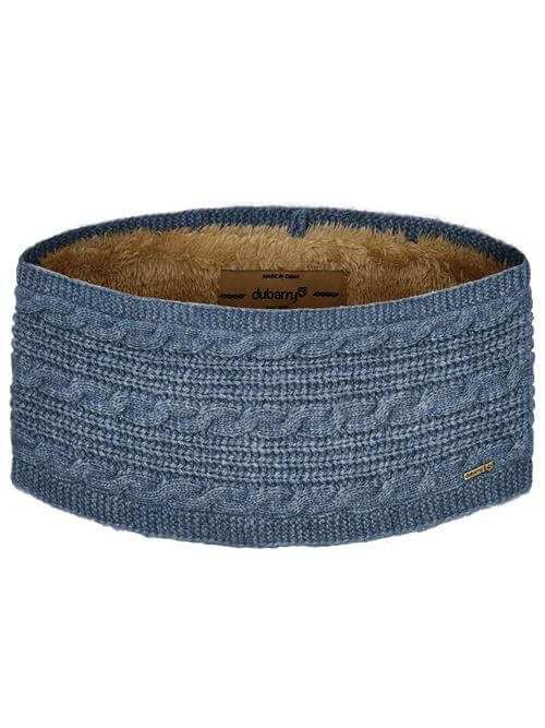 Puffin Knitted Headband – Slate Blue