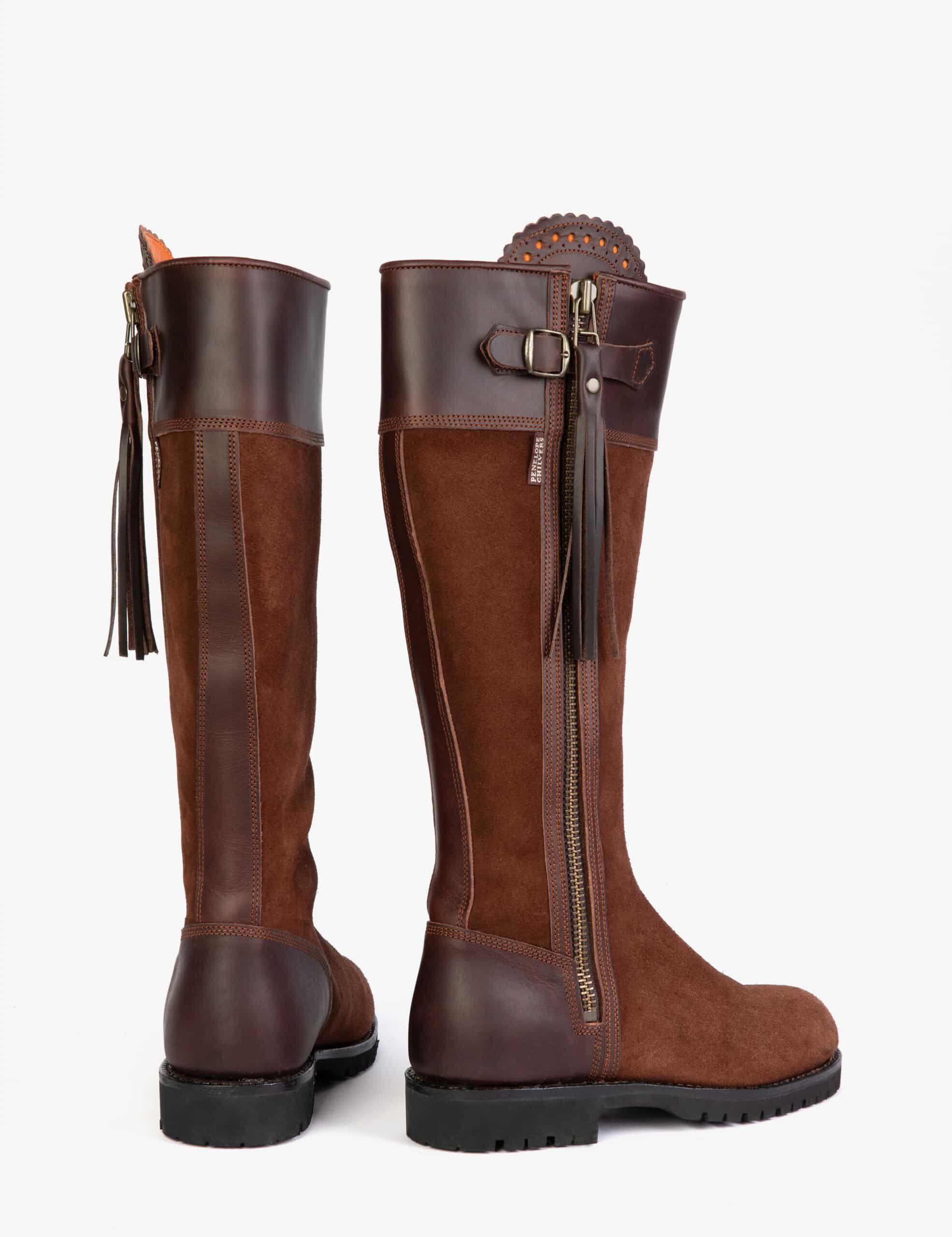 Inclement Long Tassel Boot in Chestnut