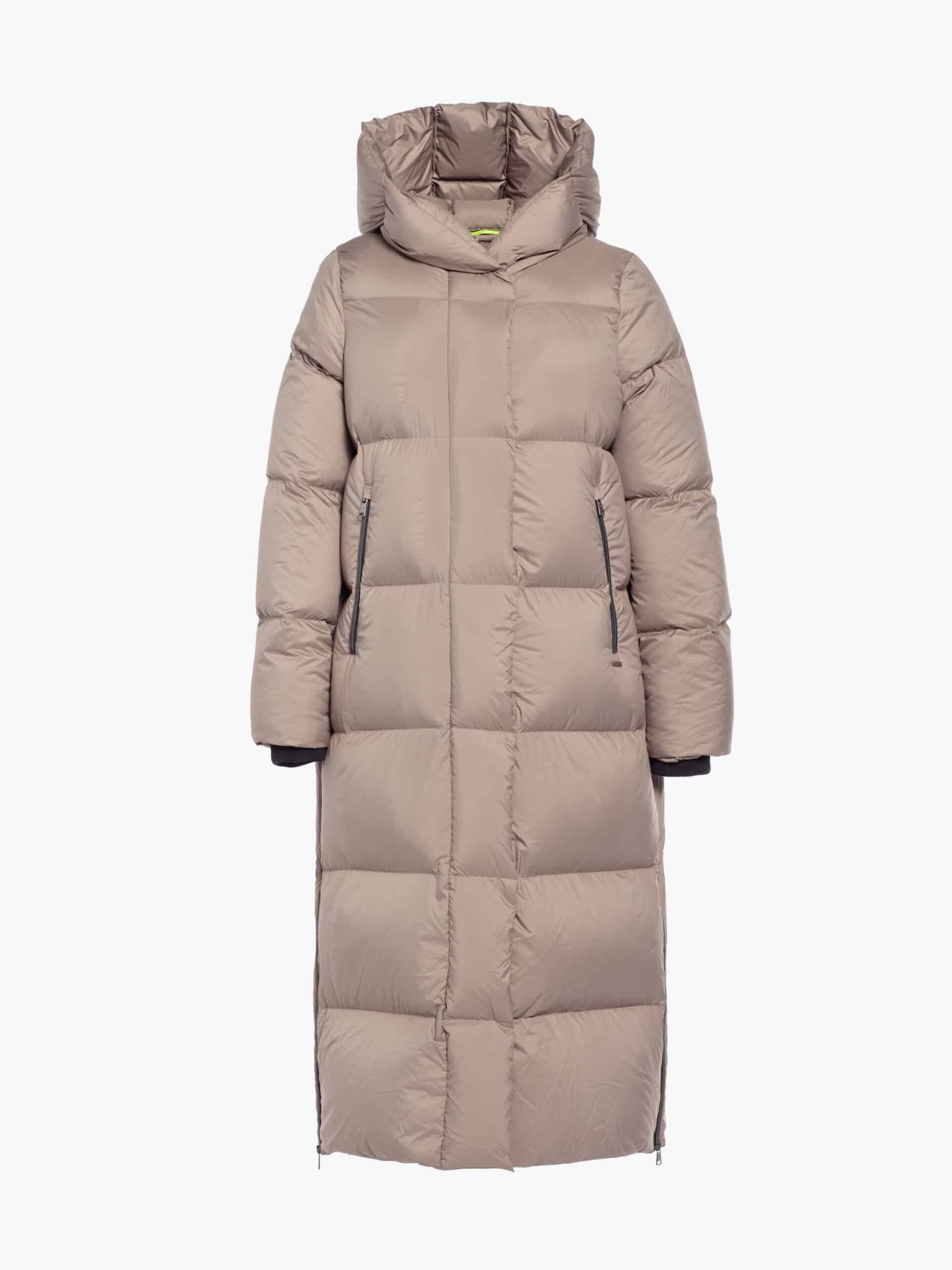 Puffer Extra Long in Taupe