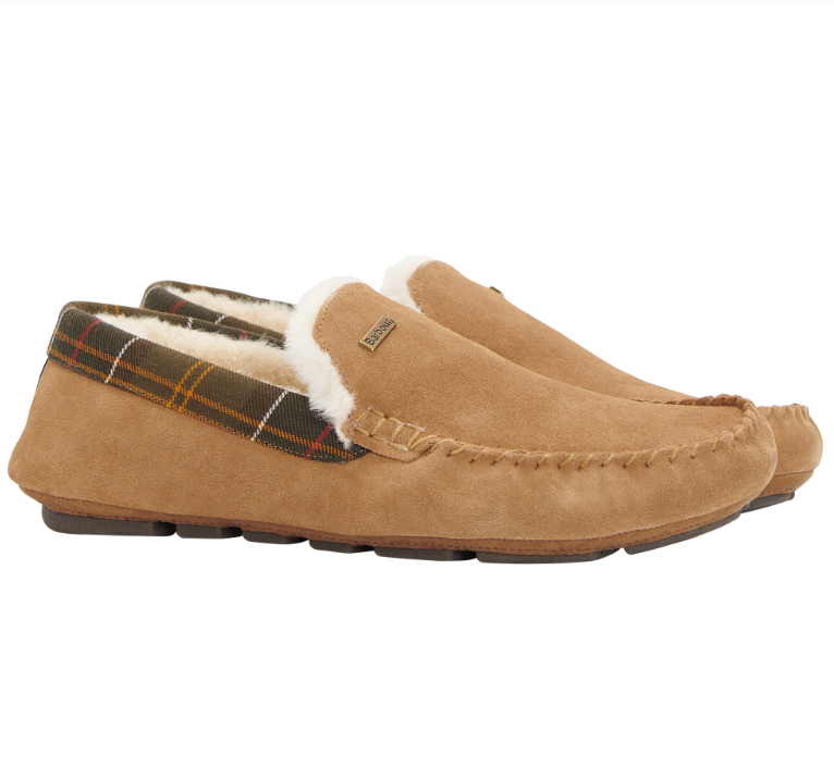 Monty Slipper – Camel Suede