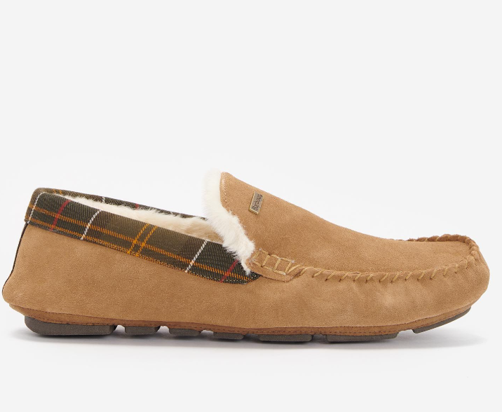 Monty Slipper – Camel Suede