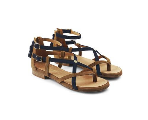 Brancaster Sandal – Tan/Navy
