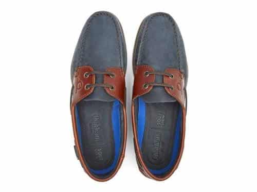 Bermuda Mens Deck Shoe G2 in Navy and Seahorse Brown