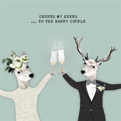 Card Cheers to the Happy Couple