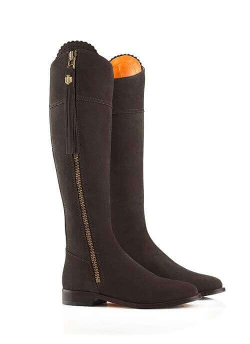 Regina Boot – Chocolate Suede