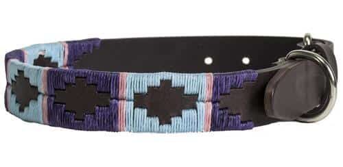 Dog Collar – Pink/Blue/Purple size L only