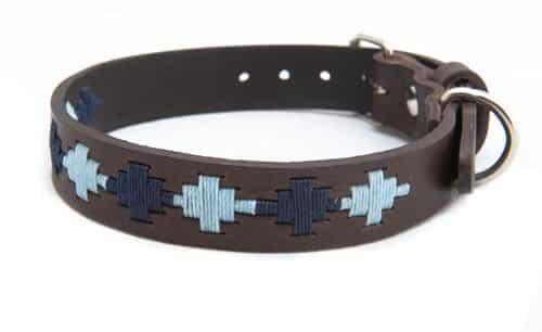 Dog Collar – Blue/Navy Pampa Cross