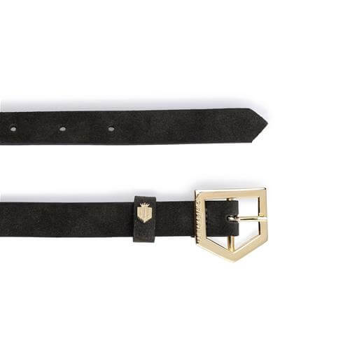 Sennowe Suede Belt – Black