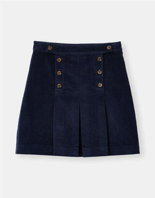 Haddie Button Front Skirt – Navy – NO RETURNS