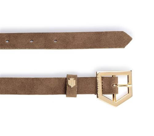 Sennowe Belt in Tan suede