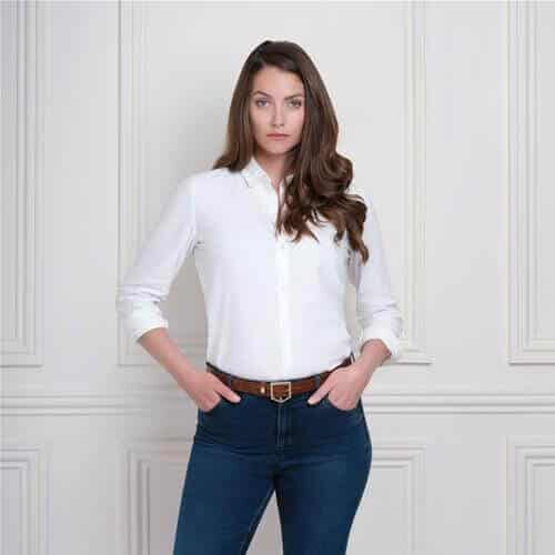 Sennowe belt in conker brown leather