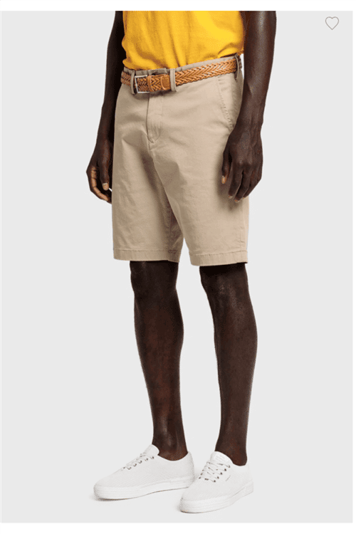 Relaxed Twill Shorts – Dark Khaki