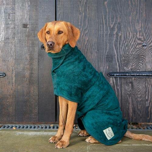 Classic drying coat in bottle green