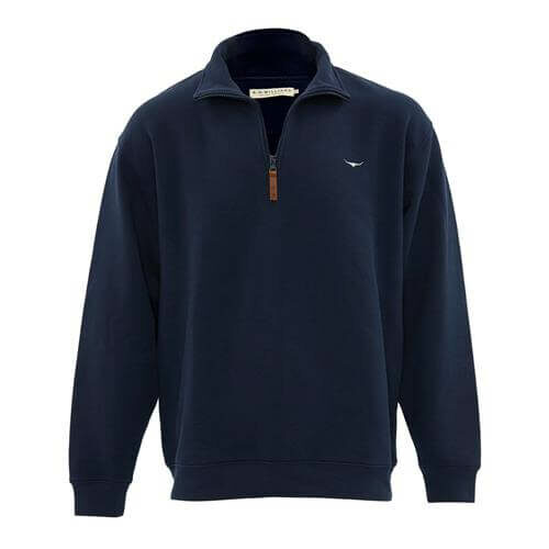 Mulyungarie Quarter Zip Fleece in Navy