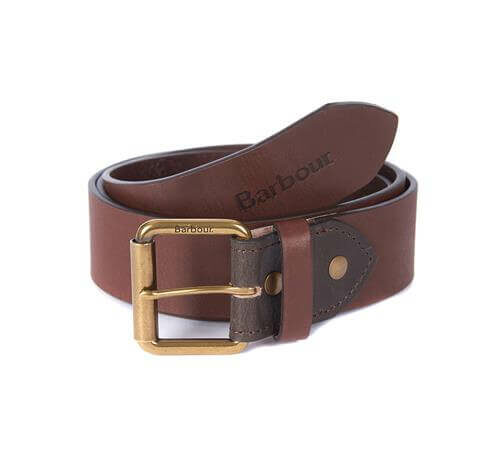 Contrast Leather Men’s Belt