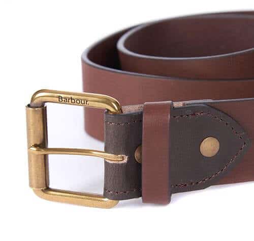 Contrast Leather Men’s Belt