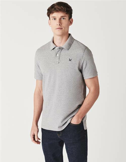 Classic Pique Polo Shirt Grey