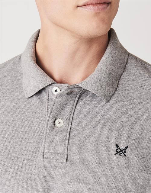 Classic Pique Polo Shirt Grey