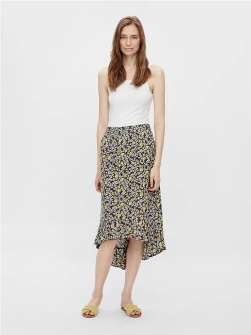 Ellia midi skirt in rosin flowers