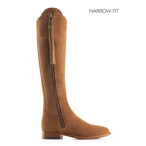 Regina Boot Narrow Fit – Tan Suede