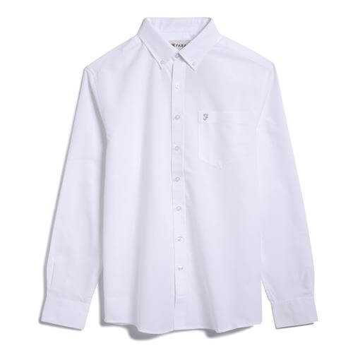 Drayton Long Sleeve Shirt White size XXL