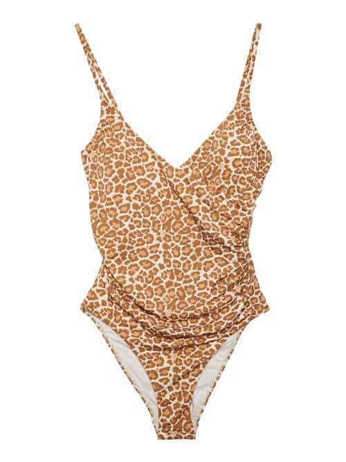 Celine Swimsuit – Tan Leopard