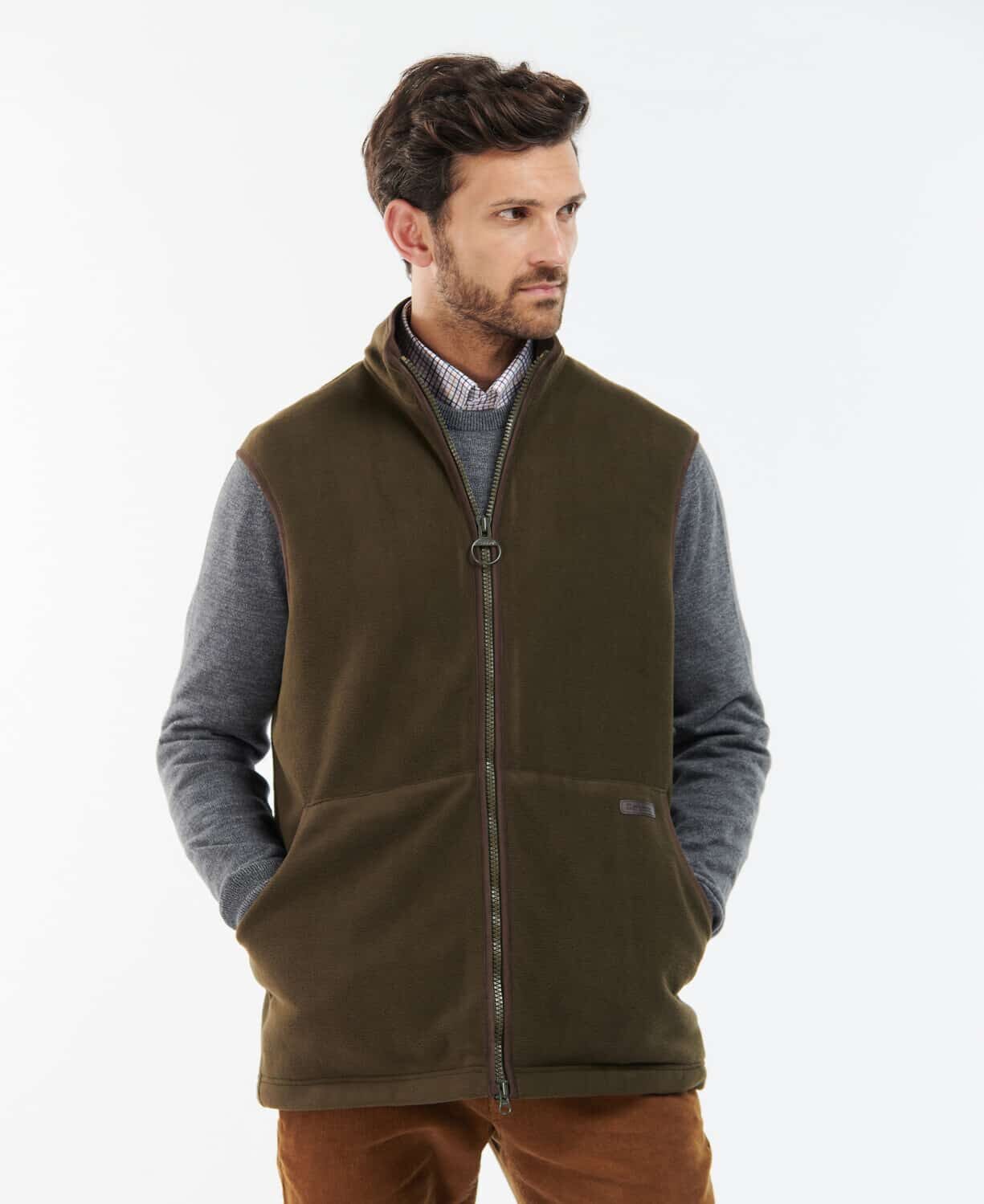 Oakmoor Fleece Gilet Olive