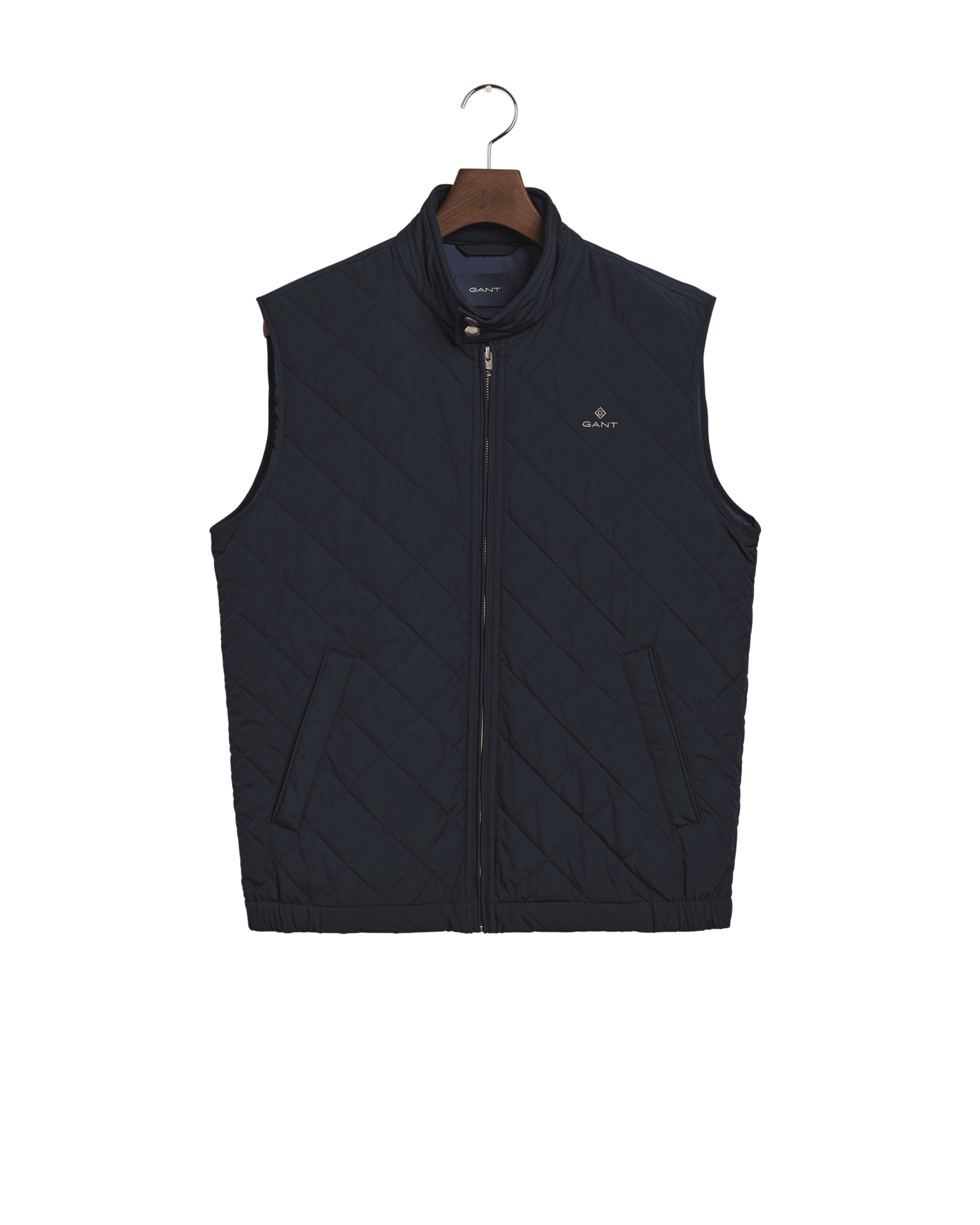 Quilted Windcheater Vest – Navy