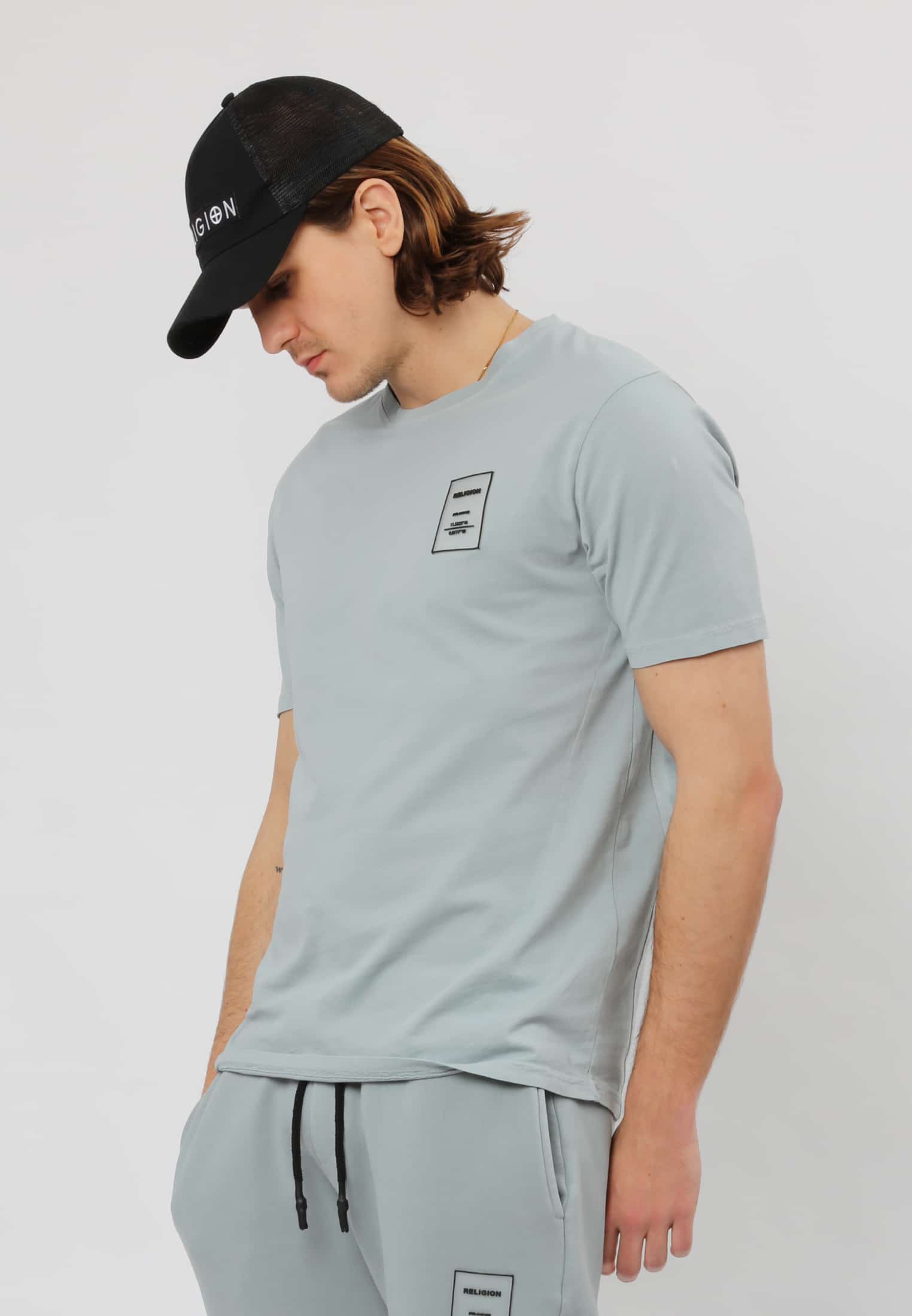 TAG T-SHIRT -WASHED HIGH RISE GREY