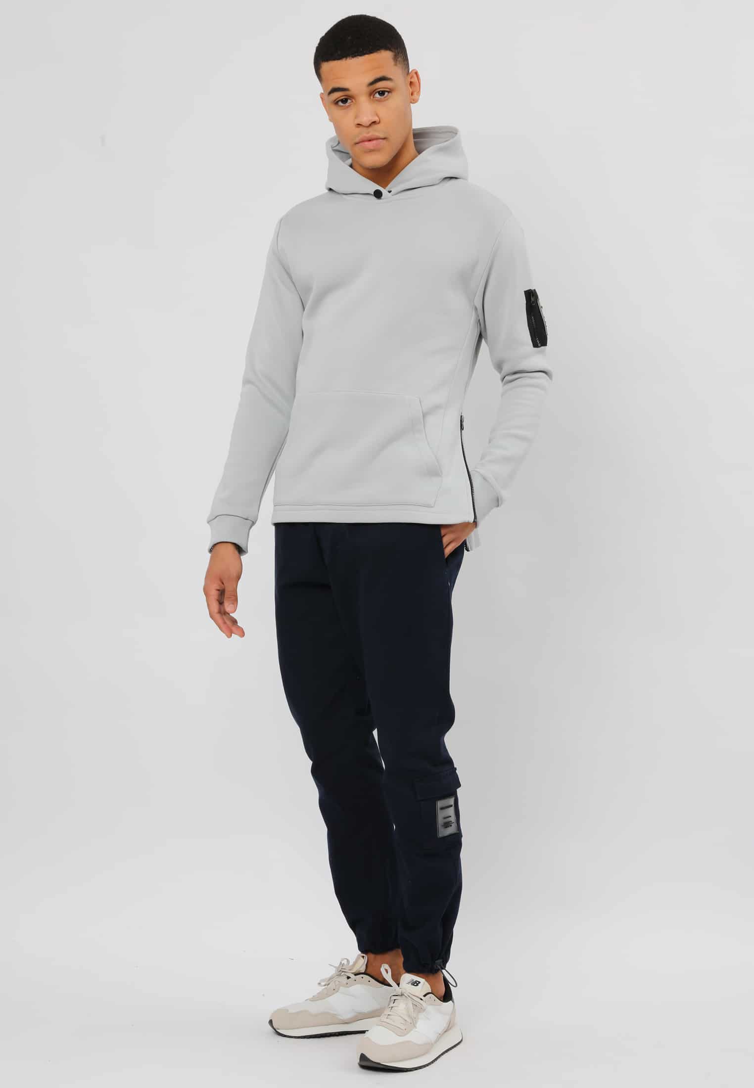 SLIDER HOODY- HIGH RISE GREY