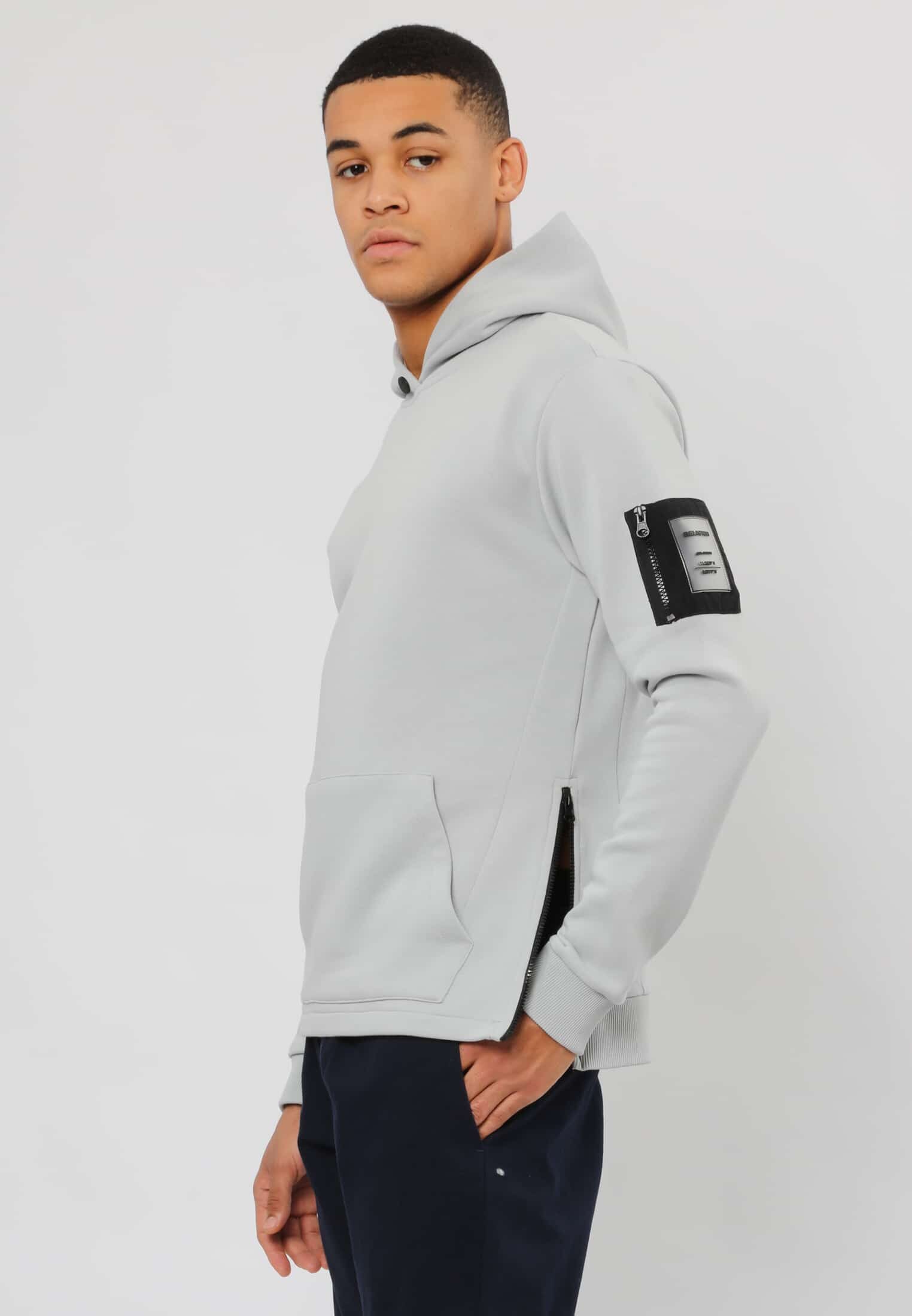 SLIDER HOODY- HIGH RISE GREY